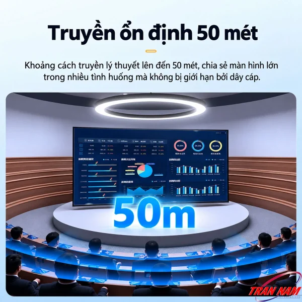 Bộ Truyền HDMI Không Dây Mini UNITEK V1708A — Full HD 1080P@60Hz, 50M 5 UNITEK V1708A truyền HDMI không dây Full HD 1080P@60Hz khoảng cách tối đa 50 mét