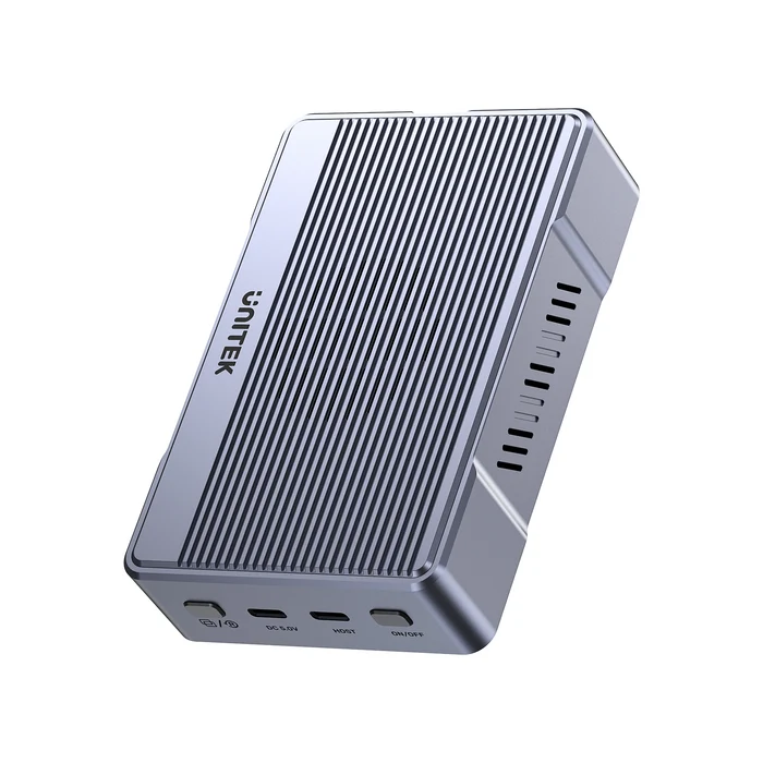 Unitek S1247AGY01 – Hộp SSD M.2 hai khe với cổng USB-C và vỏ nhôm tản nhiệt Hộp SSD M.2 Unitek S1247AGY01 với vỏ nhôm có rãnh tản nhiệt và cổng USB