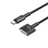 Đầu USB-C và đầu sạc từ tính tương thích MagSafe 3 của cáp Unitek C14121BK